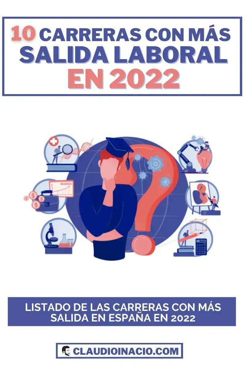 cinacio06's tweet photo. 📌 OJO: 10 carreras con más salida laboral + el salario medio de cada una 👉https://t.co/3EB5xdlf0N 

#formacion #RRHH https://t.co/02N5yHj4JX