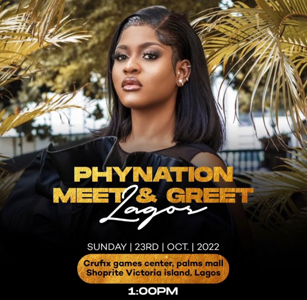 Phynations!! the hype priestess of Nigeria @unusualphyna will be at the The Palms today by 1PM!! Join us @crusifixgames all day for an exciting meet/greet with the Big Brother Naija season 7 winner

#thepalms #bbnaija #bbnaijaseason7 #weekendvibes #lekkibabes #lekkiwives