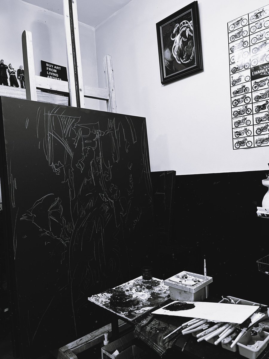 ◼️🌪 #studio #artstudio #ponthepsupunsaleekul #painter #artist
