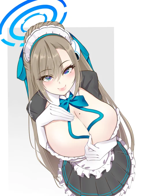 メイドアスナを描きました#ブルーアーカイブ 