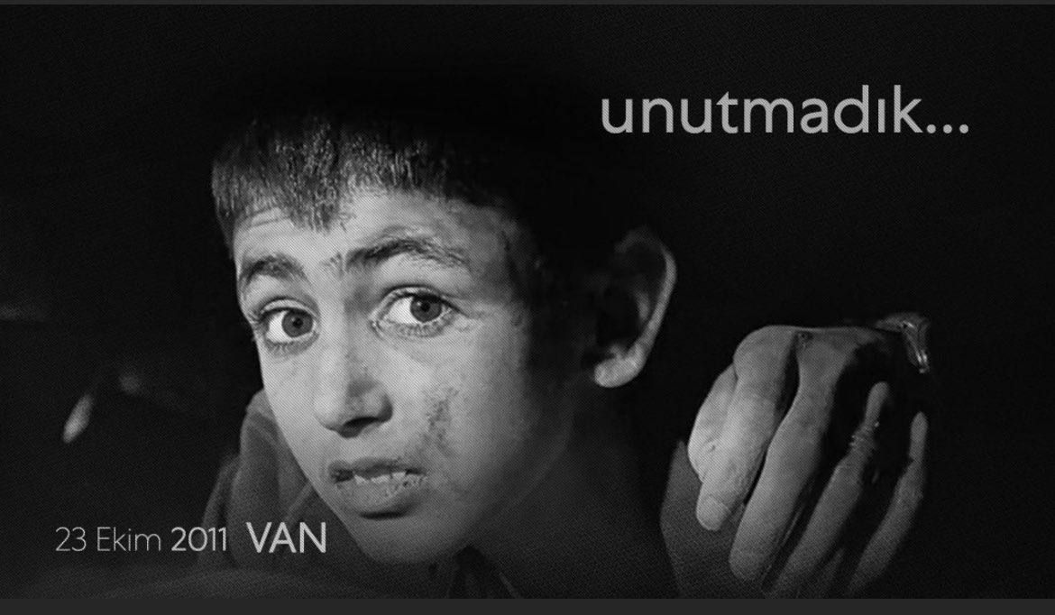 Van depreminde hayatını kaybedenlere Allah’tan rahmet diliyoruz. Unutmadık 23.10.2011  #VanDepremi