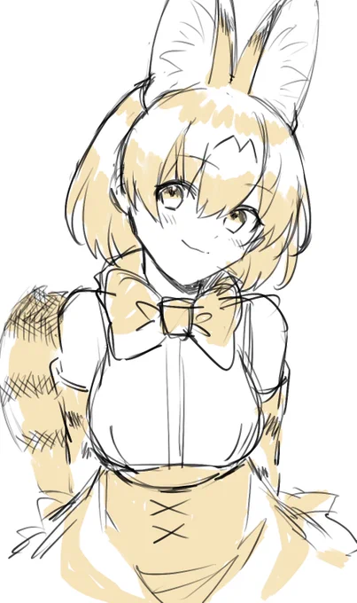 サーバルチェンの描き方忘れた… 