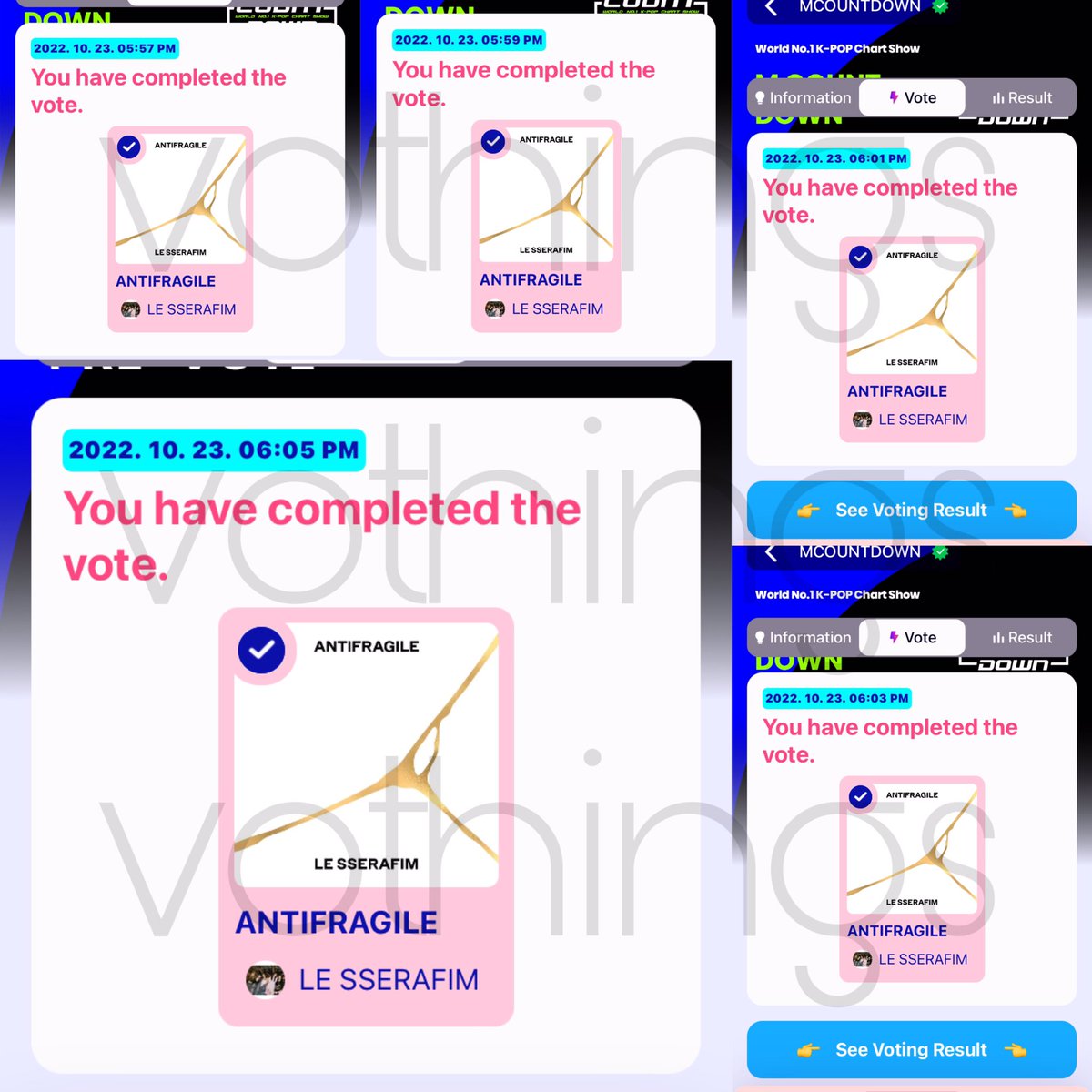 vothings's tweet photo. 5 votes for #LE_SSERAFIM (˵ •̀ ᴗ - ˵ ) ✧

congratulations fearnots!
thank you for participating. 🤍 https://t.co/0BiUhbpKw8