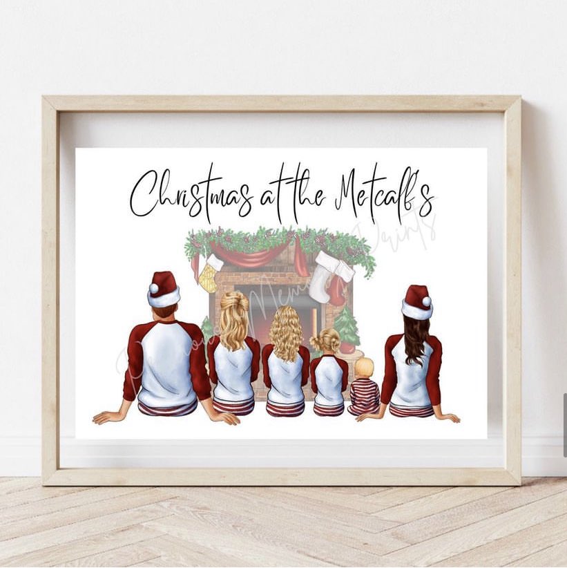 KellyLMetcalf's tweet photo. Christmas Personalised Family Print 🎅🏼 
Fully personalised - skin colour, hair, wording, names can be added under each person. 
Shop Here - 
https://t.co/7HRdx3mYVR https://t.co/kw51xAnDdO