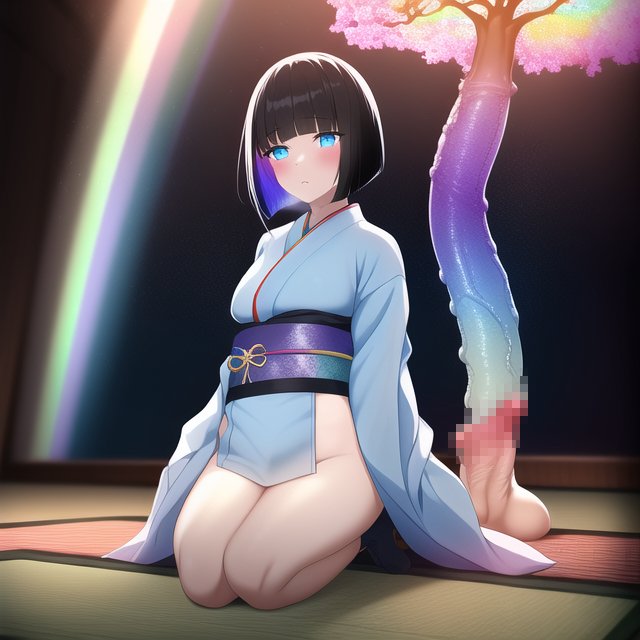 tkzwgrs's tweet photo. 【悲報】謎の新ジャ��ル『ゲーミングチンポ華道部』、AI画像生成界隈にて爆誕する https://t.co/oTUFytku9A