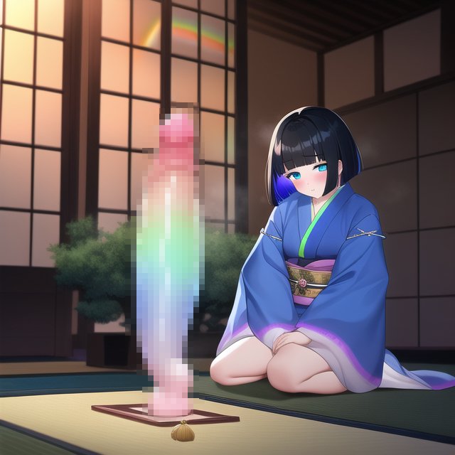 tkzwgrs's tweet photo. 【悲報】謎の新ジャ��ル『ゲーミングチンポ華道部』、AI画像生成界隈にて爆誕する https://t.co/oTUFytku9A