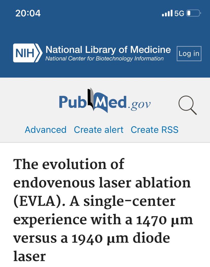QuartoGennaro's tweet photo. Bianchi PG, Martinelli F, Quarto G, Palombi L. The evolution of endovenous laser ablation (EVLA). A single-center experience with a 1470 μm versus a 1940 μm diode laser. Ann Ital Chir. 2022;93:578-583. PMID: 36254762.
#Varicosevein #EVLA #newlaser #endovasculartreatment https://t.co/ve3d2CfCqR