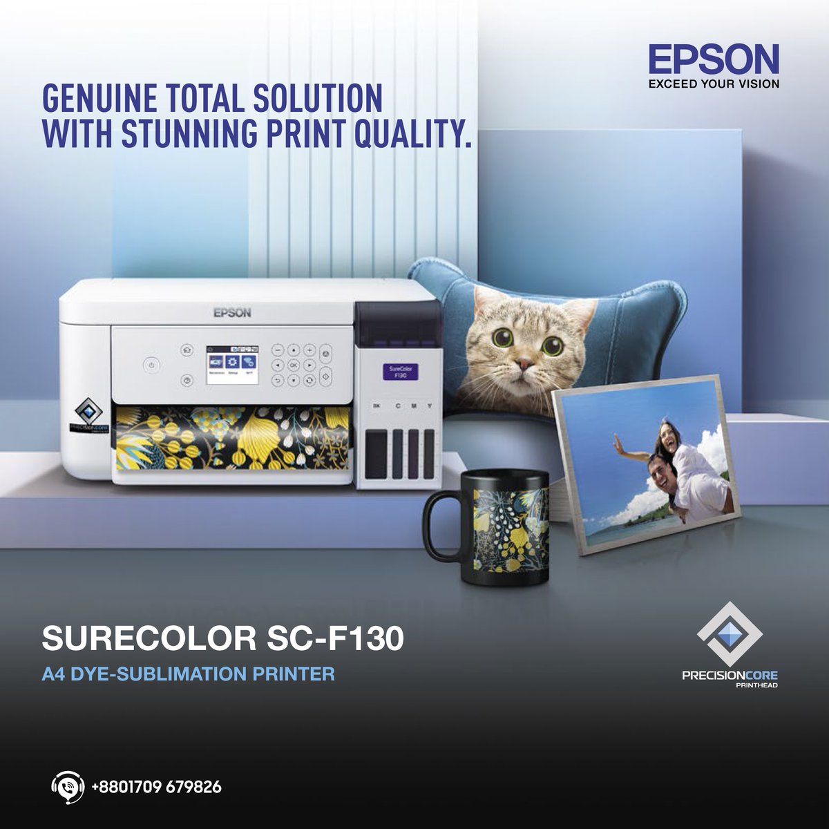 SmartTechBDLtd's tweet photo. SC-F130 is the ideal business solution for those businesses craving a high-quality, short-run, yet low-cost entry to the novelty gifts industry.
✳️ Epson’s smallest A4 Dye Sublimation Printer https://t.co/cJSNcXSiEp