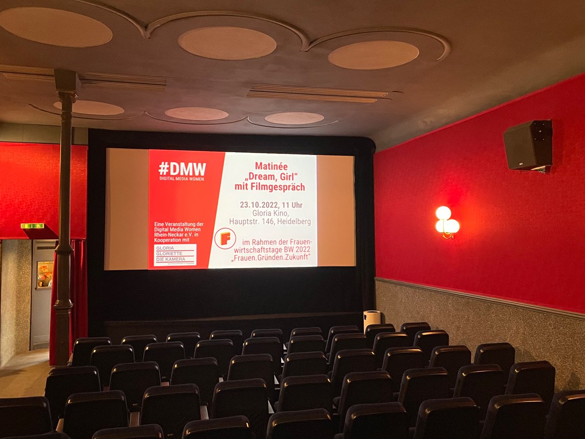 Gleich geht es los mit unserer Matinée und dem Film „Dream, Girl“. Wir freuen uns auf die Kooperation mit den #Frauenwirtschaftstagen BW! #dmw #dmwsichtbar