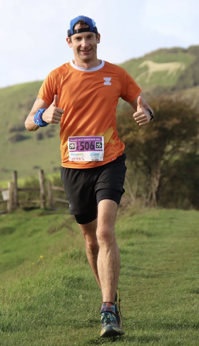 Beachyhead Marathon 2022 😃 04hrs9min. 61 overall 👍 well done everyone one 💪 thank you all involved 🙏 awesome event 👌 #beachyheadmarathon #beachyhead #marathon #running #run #cornishzwiftrunner #gozwiftrun #zwift #zwiftrun #zwiftrunning