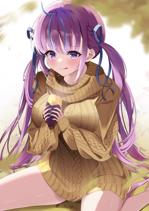 「食べすぎ……?」 #あくあーと 