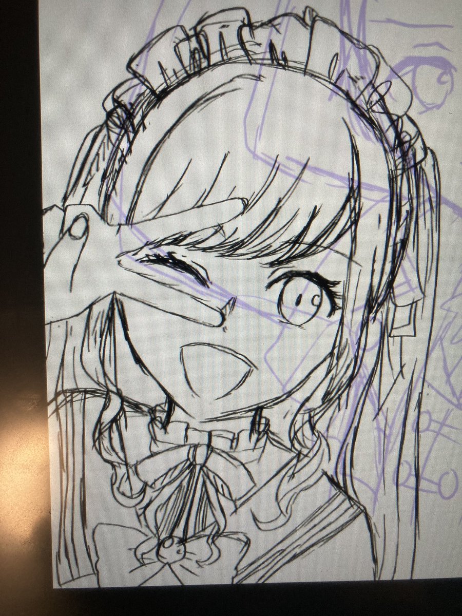 THUNDER_si's tweet photo. まだ下描きやけどこの咲希ちゃん鬼かわいい https://t.co/YydU7KMlrC