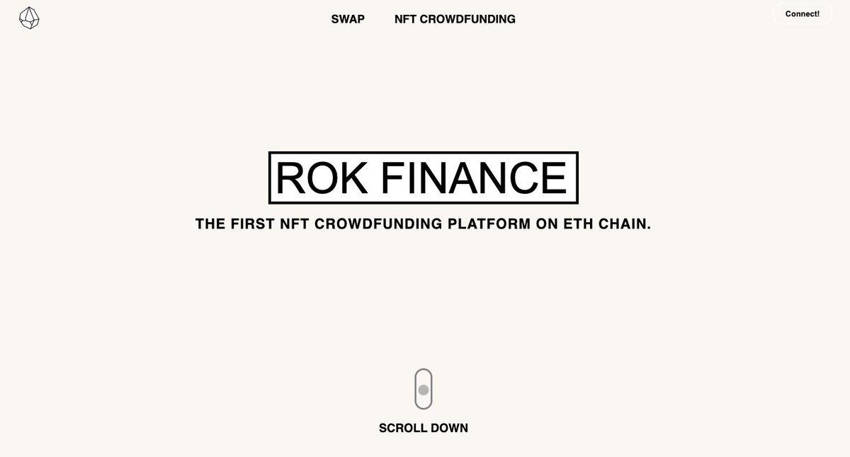 rokfinance's tweet photo. Sneak peak to $ETH #crowdfunding platform. You can find link in bio. https://t.co/NzEWnTCV6v