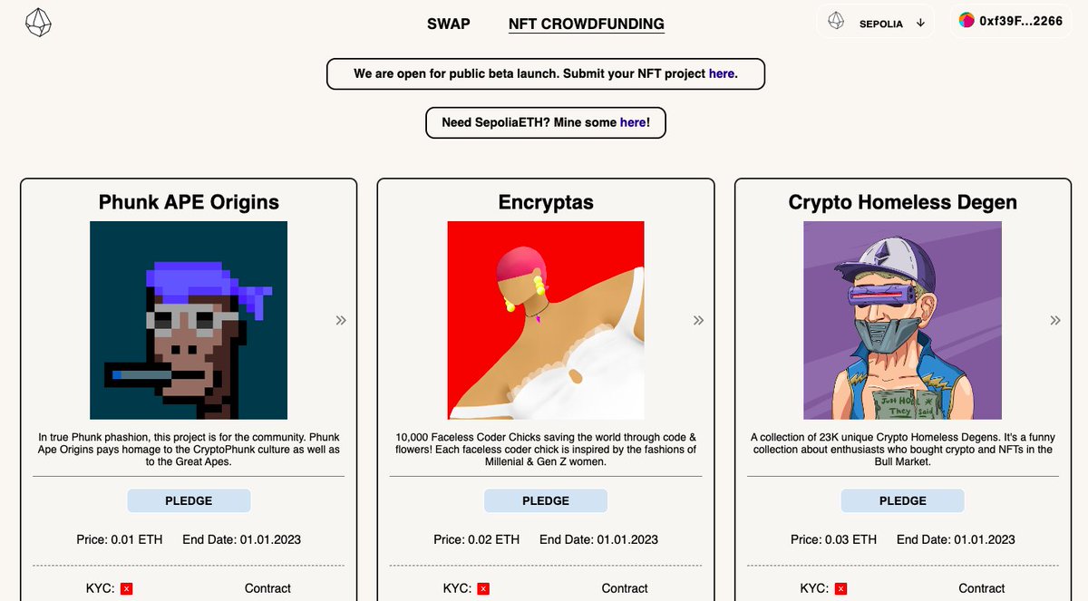 rokfinance's tweet photo. Sneak peak to $ETH #crowdfunding platform. You can find link in bio. https://t.co/NzEWnTCV6v