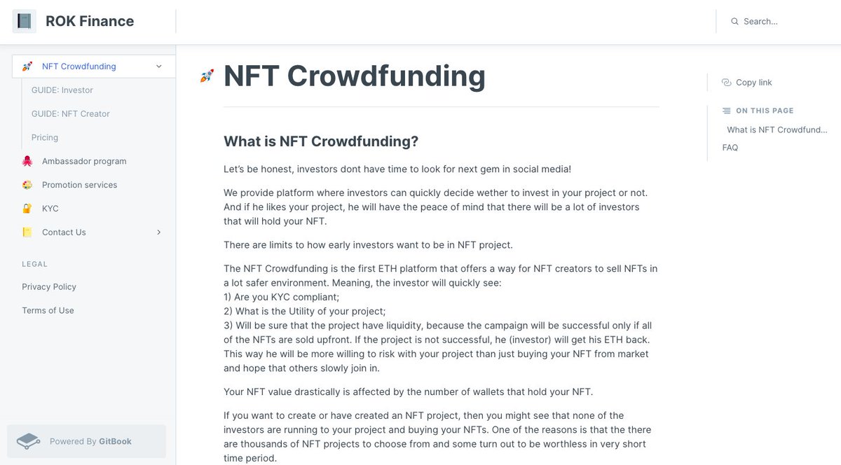 rokfinance's tweet photo. Sneak peak to $ETH #crowdfunding platform. You can find link in bio. https://t.co/NzEWnTCV6v