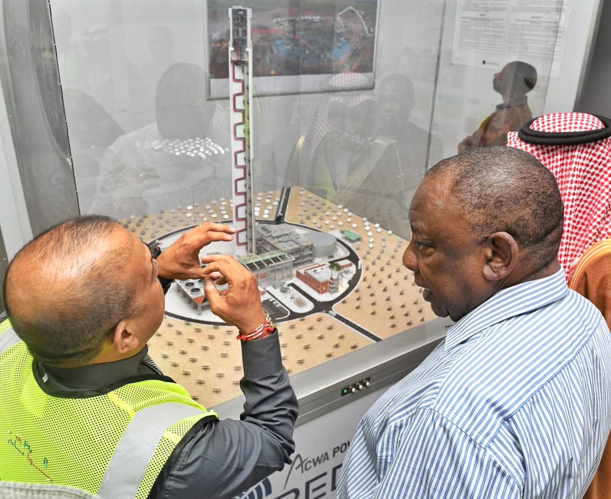 GovernmentZA's tweet photo. #PresidentialImbizo | The project forms part of the SA’s Renewable Energy Independent Power Producer Programme which aims to bring additional megawatts onto the country’s electricity system through private sector investment in wind, biomass and small hydro, among others. #REIPPP https://t.co/b2unzqcJWG