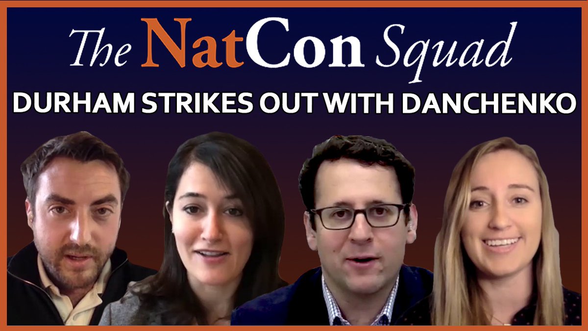 Watch the latest 'NatCon Squad' w/ @josh_hammer, @rachelbovard, @bhweingarten & @emilyjashinsky: -Durham Strikes Out With Danchenko -Republican Wave Back on in Midterms? -John Oliver’s Trans Monologue -Lessons from Liz Truss Available here: youtube.com/watch?v=VHjQxL…