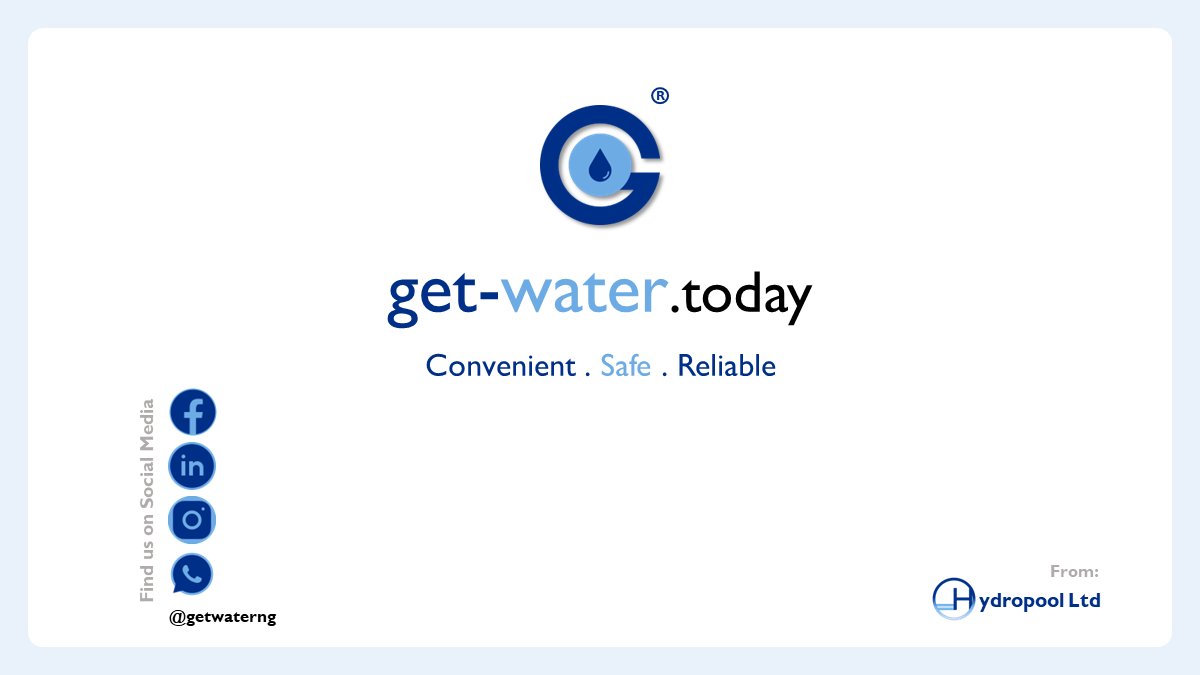getwaterng's tweet photo. Introducing https://t.co/Y9LPbfvAtd π
get-water is the flagship product of Hydropool LTD. A simple way to order for water from an internet powered device and have delivered on-demand to your preferred location.
#getwaterng #watersupply #waterdelivery
#lagosmainland #lagosisland https://t.co/lWNdtKI9zT