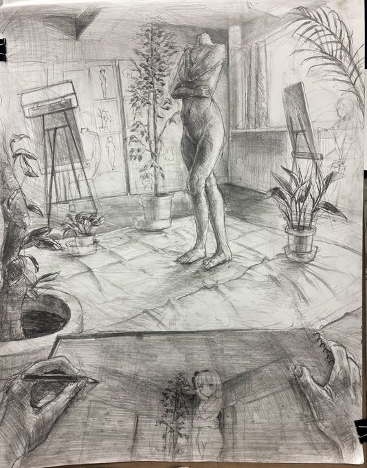 美大での妖夢くん 