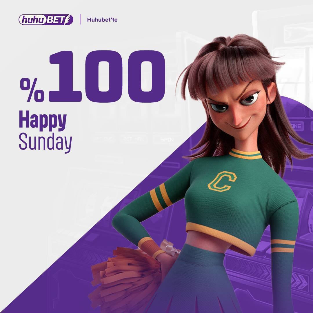 ⭐️ HuHu’da % 100 SunDay 😎 Bugüne Özel ; 🎁 % 100 Happy Sunday Bonusu ! ✅ 500 ₺ Yatır • 1000₺ ile başla.. Günlük 100.000 ₺ çekim yapabilirsiniz. #KeyifleOyna • HuhuBet.social