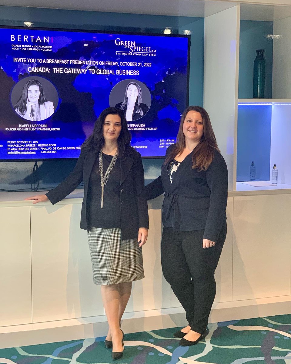 BERTANIGlobal's tweet photo. Thank you to everyone who attended our Barcelona edition of “Canada: Gateway to Global Business!” It was a great success!

If you are interested in entering the North American market, please reach out to us!

#Canada #business #globaltrade #global #trade https://t.co/Q3DIVOOSsF