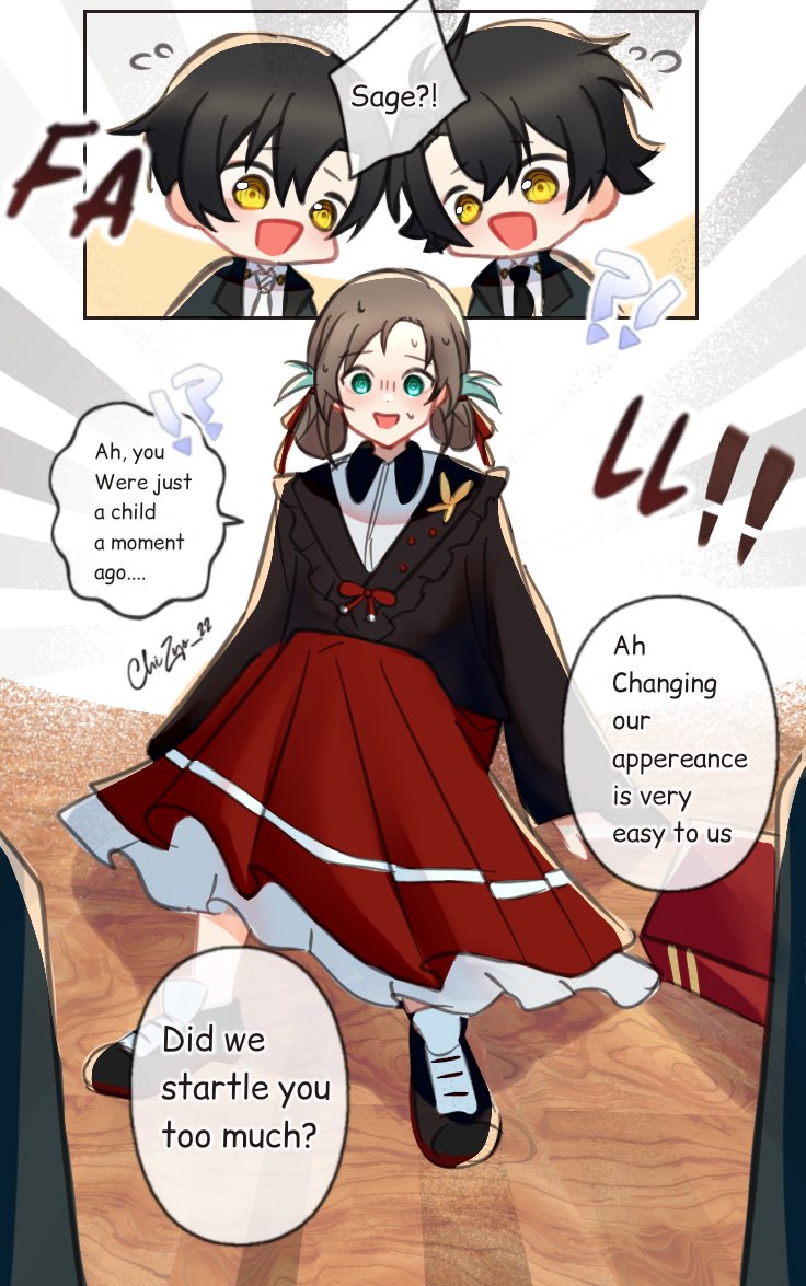 🧙‍♀️✨✨ Kenja sama (1/2) 

imagined worried over your future when got isekai'd only to got prank by previous Sage 🤡

Also look-- I fallen to another Hole 🤸‍♀️
#まほやくNL 