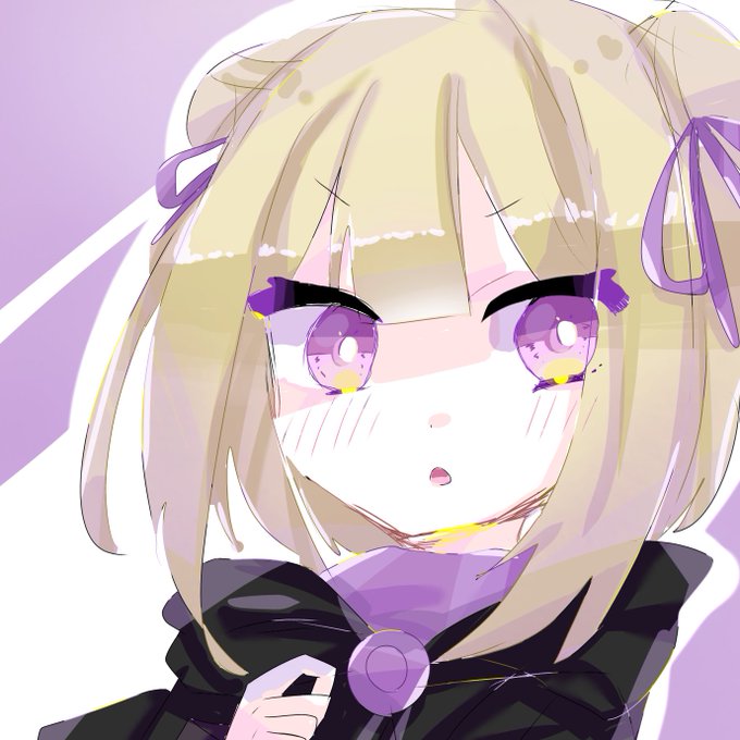 「black cloak purple eyes」 illustration images(Latest)