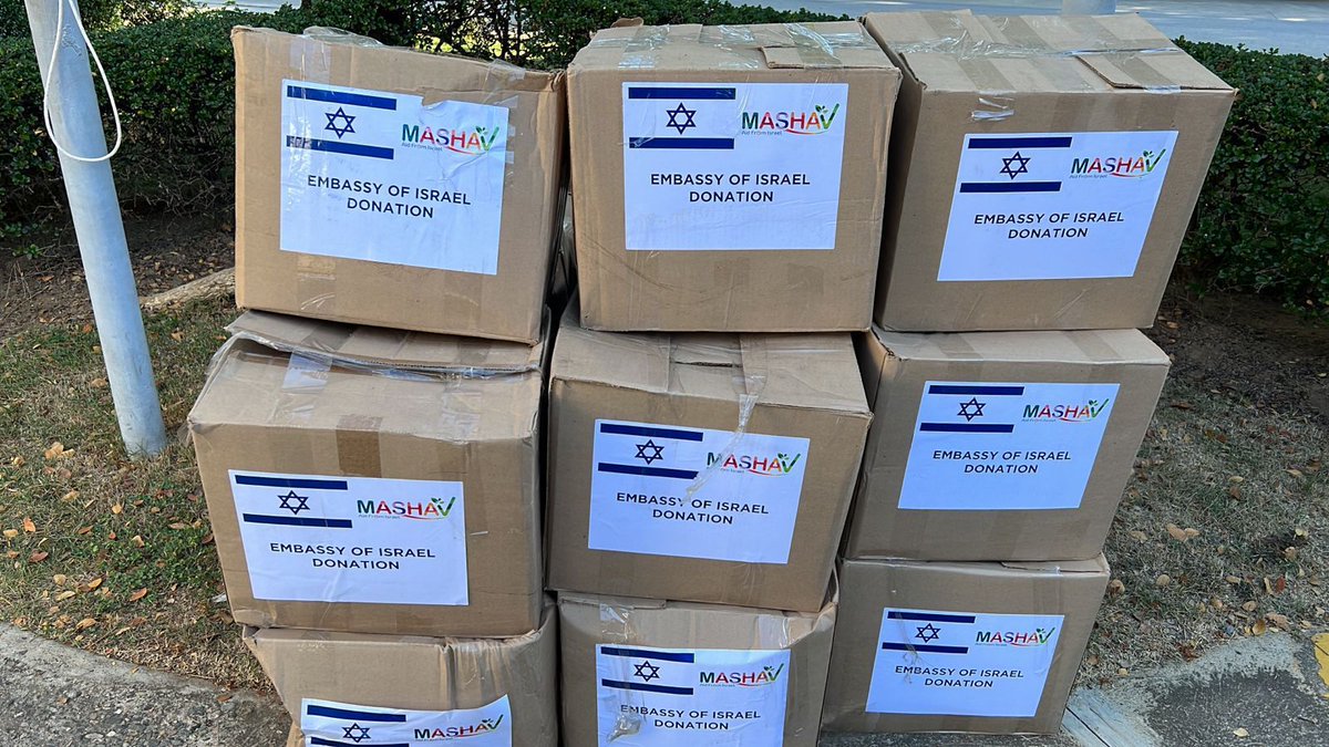 Helping hand: Food supplies to support over 500 Haitian families were donated by <a href="/IsraelinRepDom/">Israel en Rep. Dom.</a> and <a href="/MASHAVisrael/">MASHAV Israel🎗️</a> responding to the international appeal to assist the people of #Haiti, who are facing a dire humanitarian crisis resulting in severe food insecurity and malnutrition