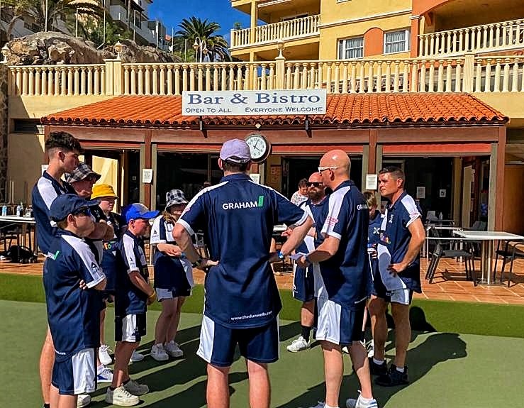thebowlsacademy's tweet photo. After a very successful bowling trip to Tenerife we'd like to thank our kit supplier @core_37 and also our corporate sponsors @AsdaFoundation @GRAHAMGroupUK @thedunwells    &amp; https://t.co/Pdkmbra1Xm without you this opportunity would not have happened 🇮🇨🇮🇨🙏🙏 #YBAJET2 https://t.co/TEuz45svDn