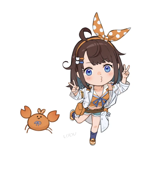 #図月画工作もったいないからつくちゃんとカニさんだけのもあげておきますね 
