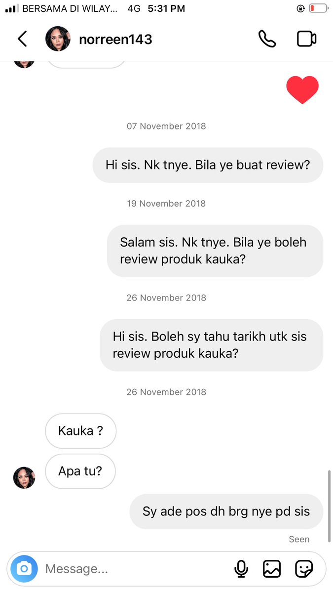 HanimRoslan's tweet photo. @syzleenanisa pnh byr rm80 kat noreen , tp dia x review smpai kesudah 🤣 https://t.co/wgG4kurTUi