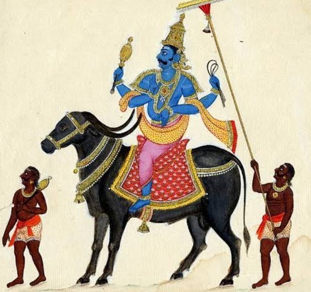 Kosalendradas's tweet image. #मदनपारिजात में कार्तिक कृष्ण पक्ष की #नरक_चतुर्दशी को #यम के 14 नामों के उच्चारण व #दीपदान करने का विधान है -

यमाय धर्मराजाय मृत्यवे चान्तकाय च।
वैवस्वताय कालाय सर्वभूतक्षयाय च।।
औदुम्बराय दध्नाय नीलाय परमेष्ठिने।
वृकोदराय चित्राय चित्रगुप्ताय वै नम:।।
@ShefVaidya @vedicignca