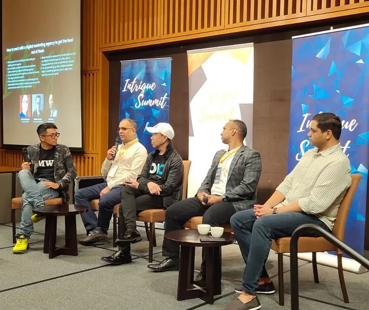 PuretechDigital's tweet photo. @prashant125 and @NoisyRush take the  Puretech Digital effect beyond borders with the Intrigue MAdTech Summit at Singapore. 

Here’s to greater heights! 

#PuretechDigital #Intrigue #MadTechSingapore #International #Summit #Digital https://t.co/IanirkmIrg