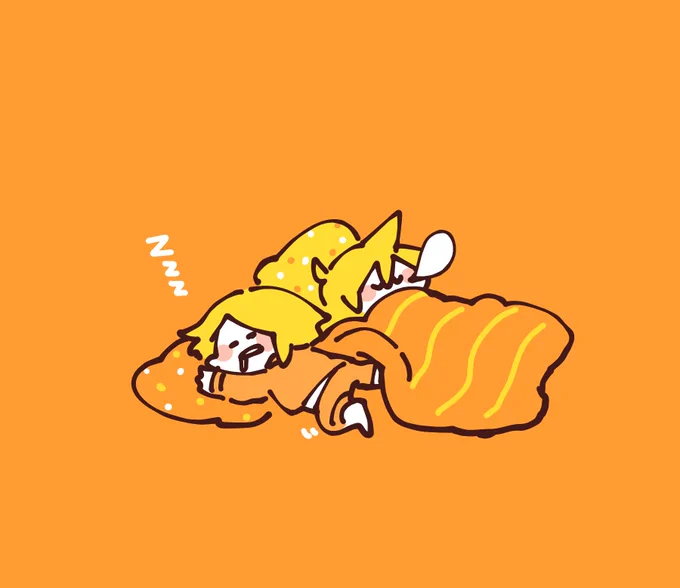 寝てる間にお腹冷えちゃったリンちゃ(∵`) 