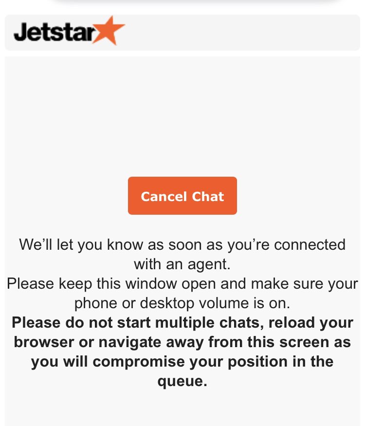 Lisyd's tweet photo. @JetstarAirways . Im not sure this contact is ever answered. No sound no nothing .no person to speak to 🤷‍♀️ https://t.co/sbnEoAQ1E2
