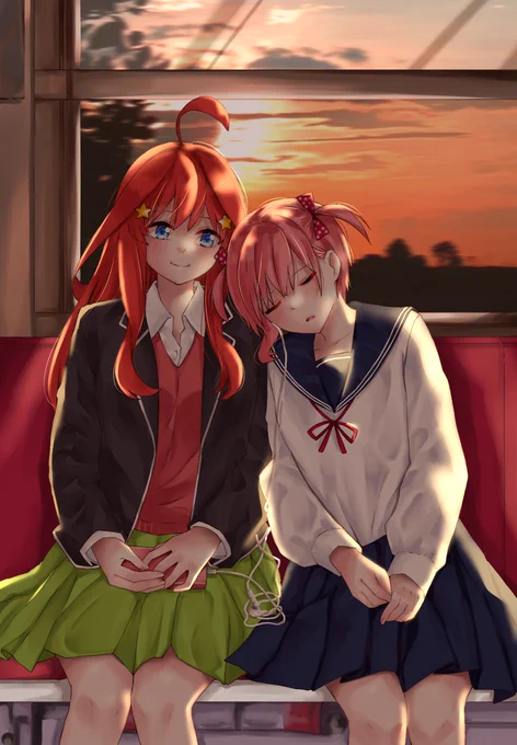 五月ちゃんとタマコちゃん#五等分の花嫁 