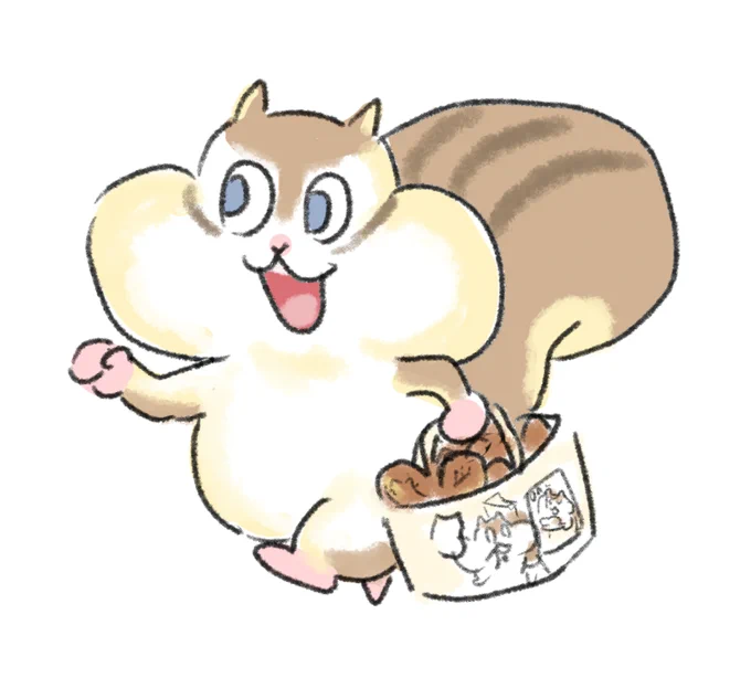 ランチトートにパンをぎゅうぎゅうに詰めて出かけたい  