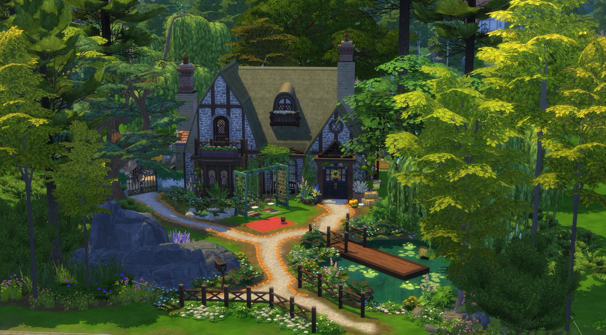 New build-up on the gallery ''The Fall Cottage'',  wanted to build a witchy autumnal-themed cottage hope you guys enjoy. Gallery ID:jay7777531 #Sims4 #ShowUsYourBuild #sims <a href="/TheSims/">The Sims</a> <a href="/TheSimCommunity/">Sims Community</a> @TheSimmersSquad