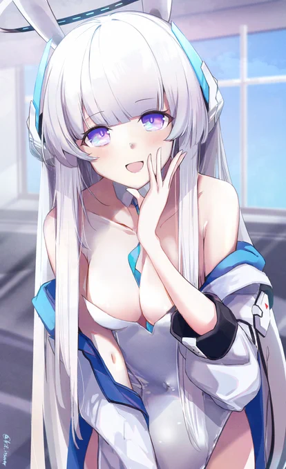 バニーで応援してくれるノアちゃん#ブルアカ #BlueArchive 