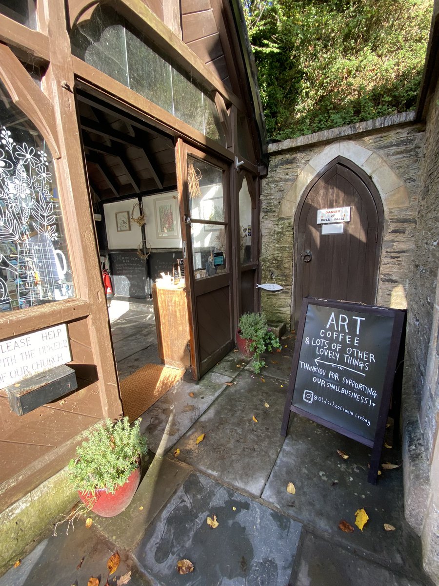 Todays forecast was rubbish but pleased to say they’re very wrong !( at the moment!) blue skies - perfect autumn day open until 4 pm #leebay #octoberhalfterm #exploredevon #coffee #icecream #shopsmall