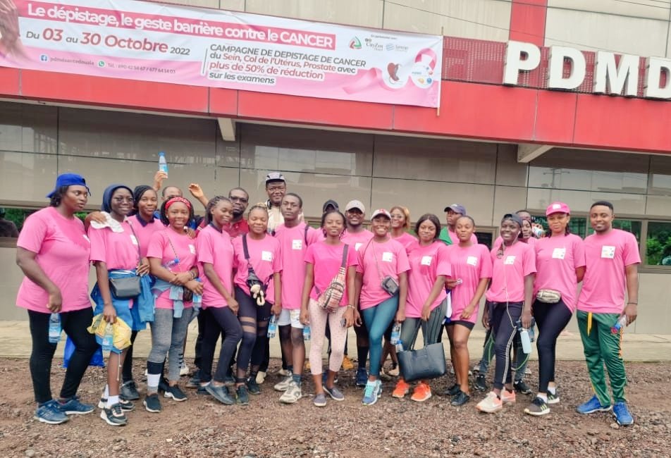 thebrightspeaks's tweet photo. Another week of creating awareness around #BreastCancer Health science, SEAS with the #SecretaryGeneral, SG of @iucdouala after a fascinating walk organized by #PDMD with trajectory starting from PDMD Sadi through Kotto Sadi, parcours vita and back to PDMD. NO to breast cancer. https://t.co/aCEOp8lkcg