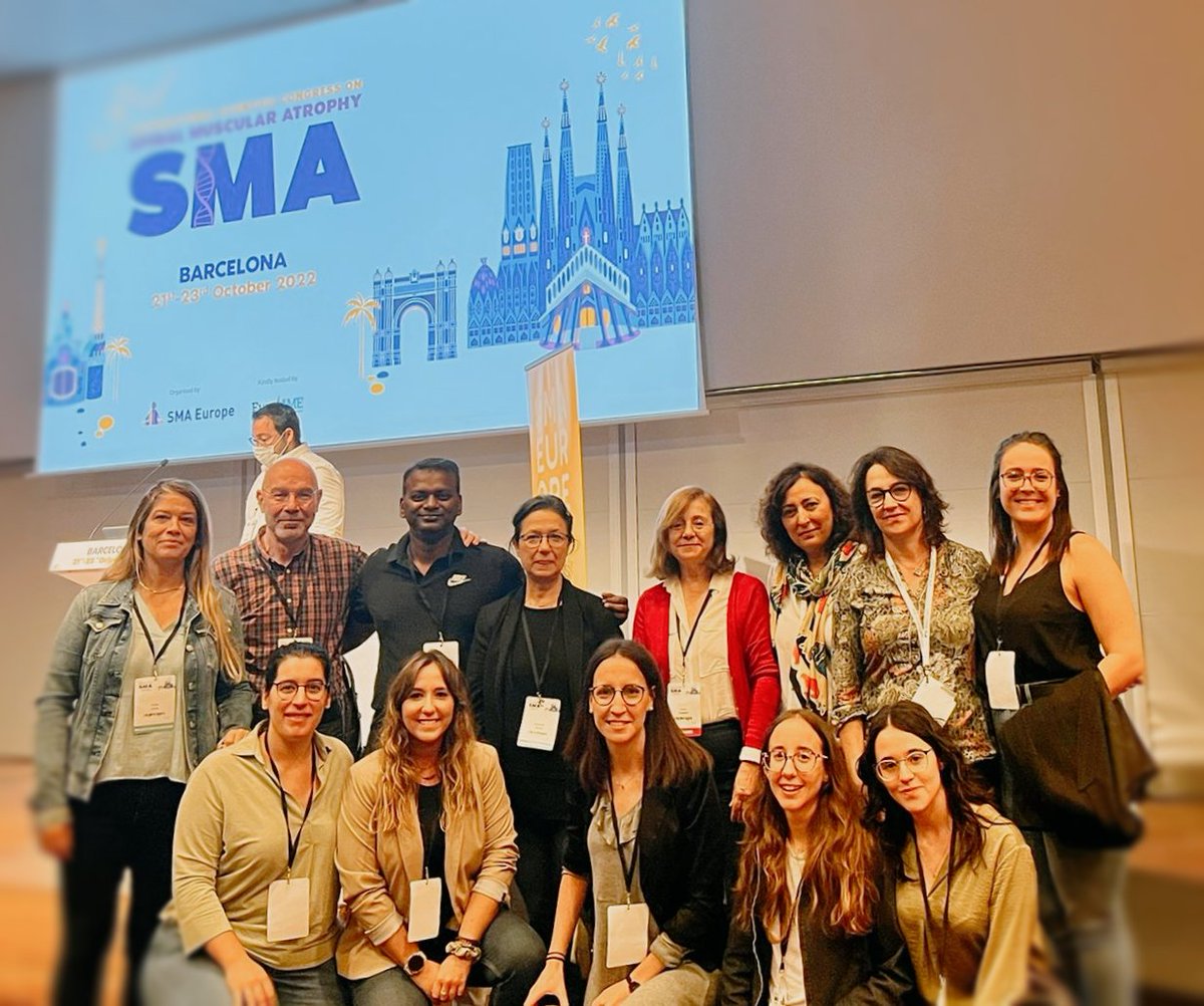 Termina el III Congreso Internacional sobre SMA organizado por @SMAEurope @FundameNet. Increíble oportunidad para escuchar y compartir los últimos avances en la investigación sobre SMA. Lo mejor, el encuentro de todo el consorcio @IRBLleida_Info @unisevilla @uneatlantico👏👩‍🔬🔬🧬