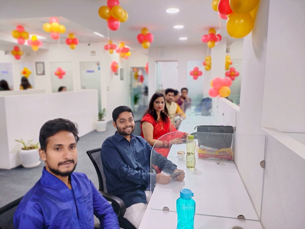 maxpinedevloper's tweet photo. The festival of lights is here. Happiness is in the air. It's Diwali everywhere. Diwali Celebration in the Maxpine Group. Happy Diwali to Everyone. #HappyDiwali #Diwaliinoffice #DiwaliCelebration #DiwaliFestival #MaxpineGroup #MaxpineDeveloperIndia #TheLakeCity https://t.co/hXxEpwHyY4