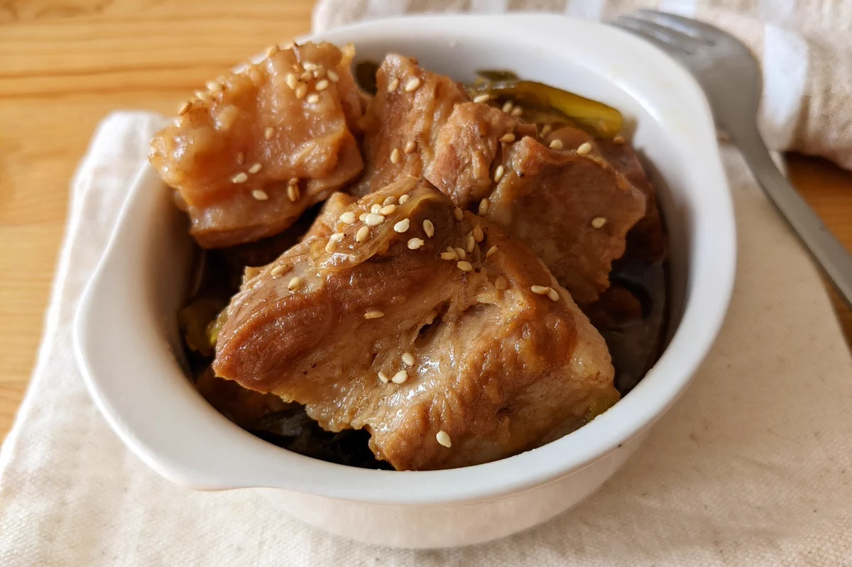 全て炊飯器にお任せ！本格的な、とろとろ角煮レシピ。
