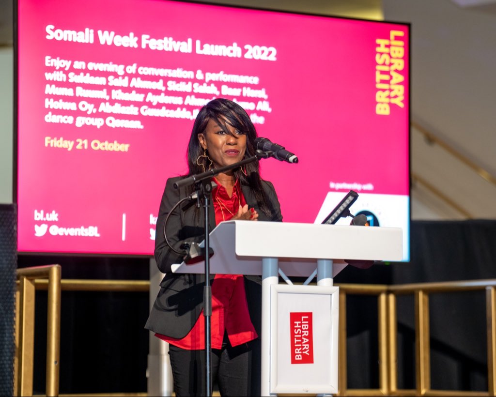 SomaliWeekFest's tweet photo. We were joined by familiar faces and new ones ! Thank you to our deputy mayor of London ( best city in the world ) and our international guests, your smiles have brought us joy. Day 1 done ✔️ #SWF22 #BHM #London #celebration #CultureDaily https://t.co/05AqqfJRHn