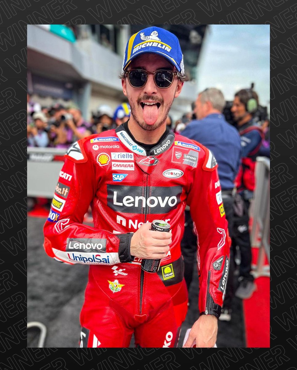 EurosportIN's tweet photo. The title decider is on!!!ย ๐ฅ
Congratulations @PeccoBagnaia winning today in Malaysia! ๐คฉ๐
It all goes down to the last race!! ๐ฅต
#MotoGP #MatchPointPecco #EurosportIn #EurosportIndia @MotoGP @India_Yamaha https://t.co/hSB57JlAsg