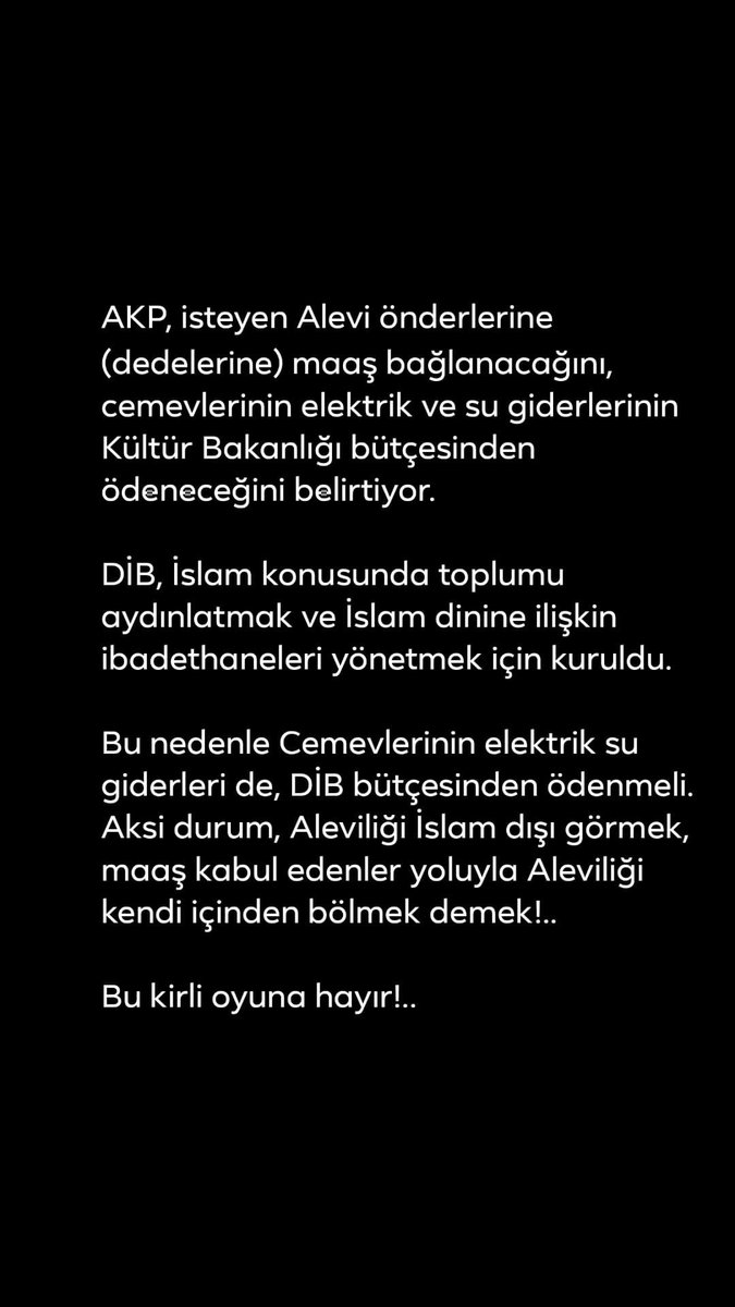 AKP'nin Alevilik konusundaki kirli oyununa hayır! #Alevilik