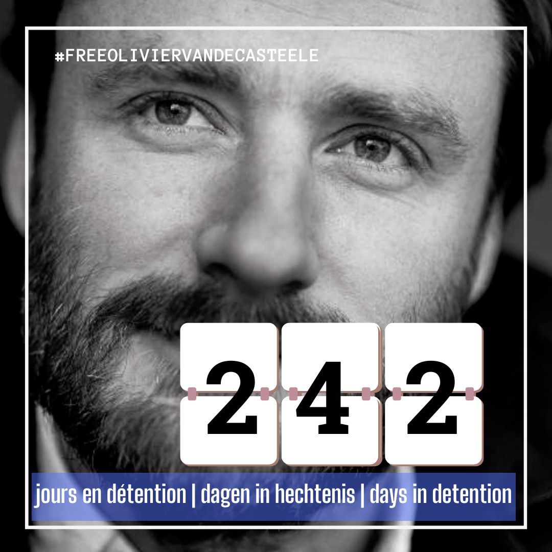 😢 Everyday is a day too much… You are missed … 💔 #242days of unjust detention for Olivier 😢 Support #freeoliviervandecasteele 👇 Sign & share the petition requesting his immediate release bit.ly/3PrL0YA ✍️ #Thankyou #notatarget #oliviervandecasteele 🙏