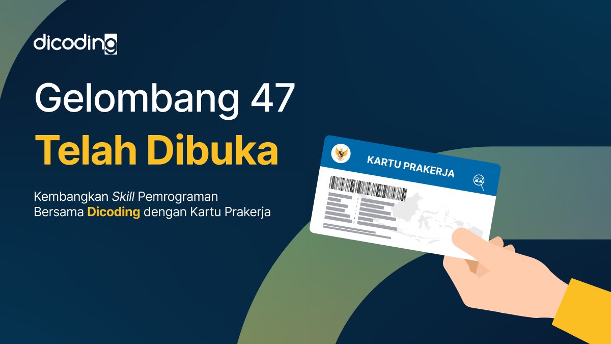 dicoding's tweet image. BREAKING NEWS!⚠️
Kartu Prakerja Gelombang 47 kembali hadir!
Untukmu yang dari kemarin nanyain, ini saatnya kamu belajar bareng Dicoding melalui program @prakerja.go.id 💯
Simak langkah-langkahnya di
dicoding.com/kartuprakerja 📌
#DicodingAcademy #KartuPrakerja #SiapDariSekarang
