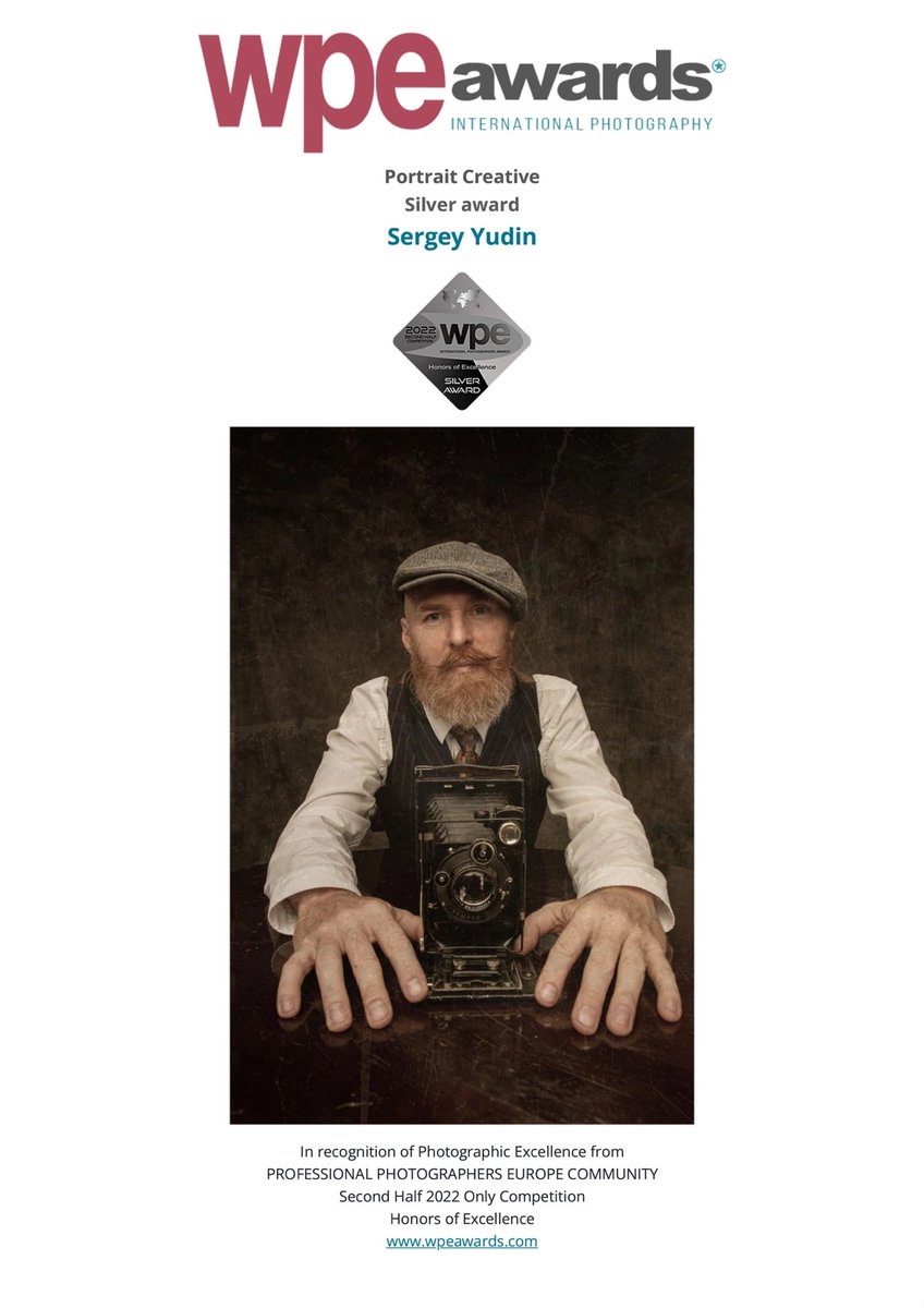 serg05051983's tweet photo. Hello friends!  I have great news today! 

The results from the prestigious international treaty have arrived:
WPE International Photography Awards 2022 🤩

 There are two silver🥈 and one bronze🥉 awards in the piggy bank. https://t.co/47aUbx2j7X